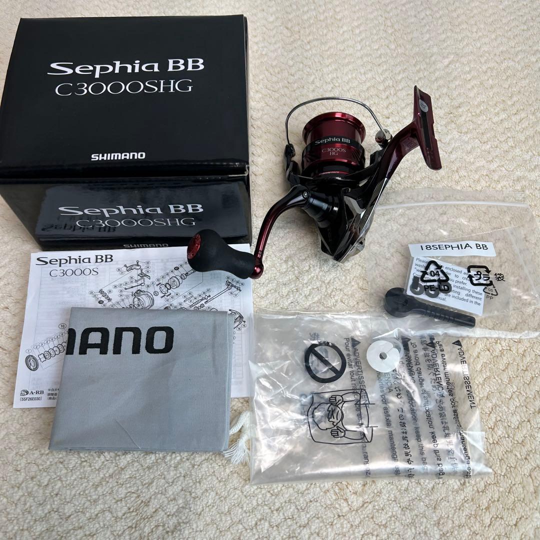 18セフィアBB　86M　18セフィアBB　C3000SHG　ロッド＆リール