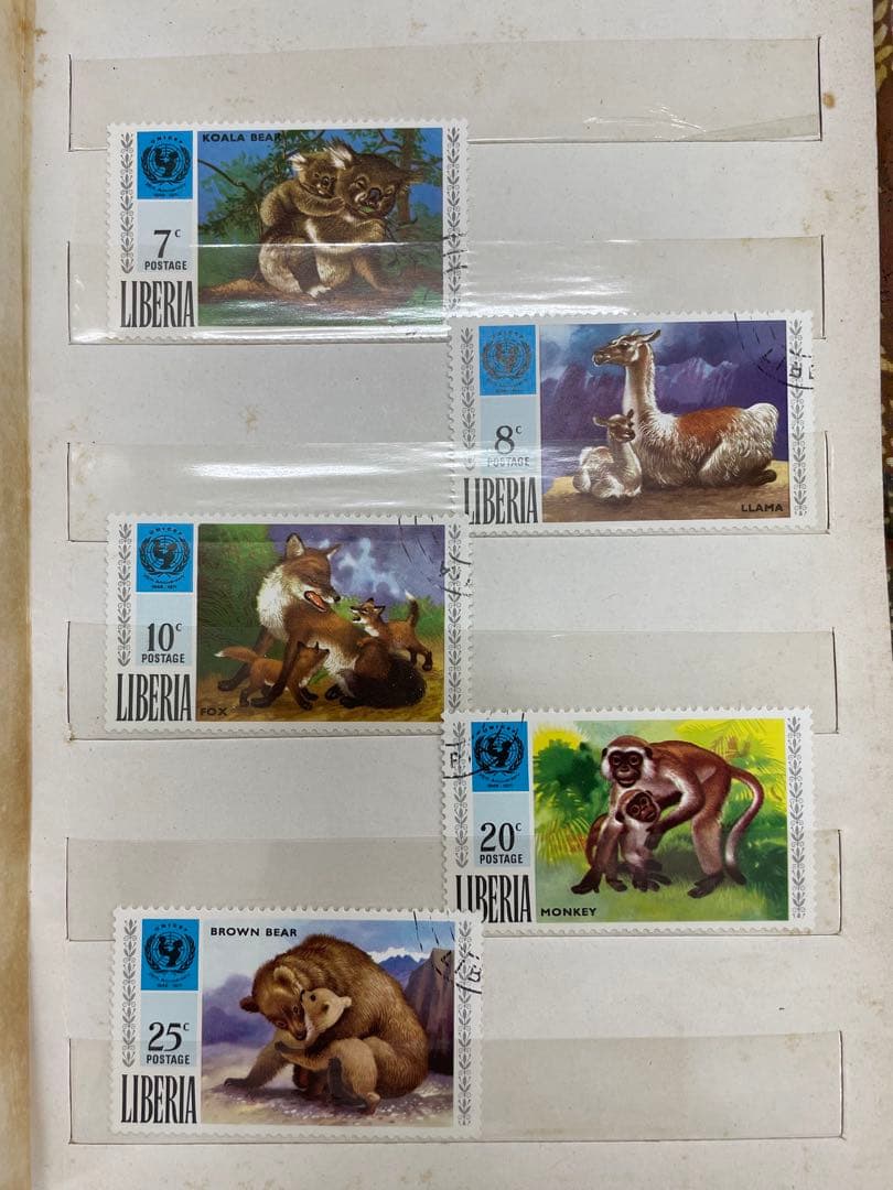【希少•ヴィンテージ】海外切手 1960-70年代 動物・恐竜 大量まとめ売り