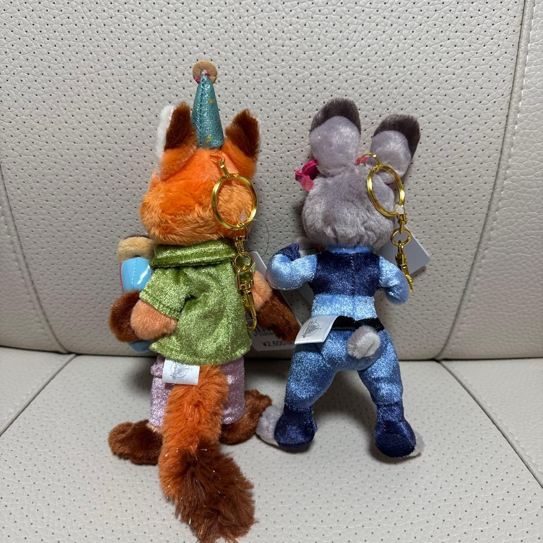ディズニー ディズニーストア プラッシュキーチェーン ニック ジュディ 2点