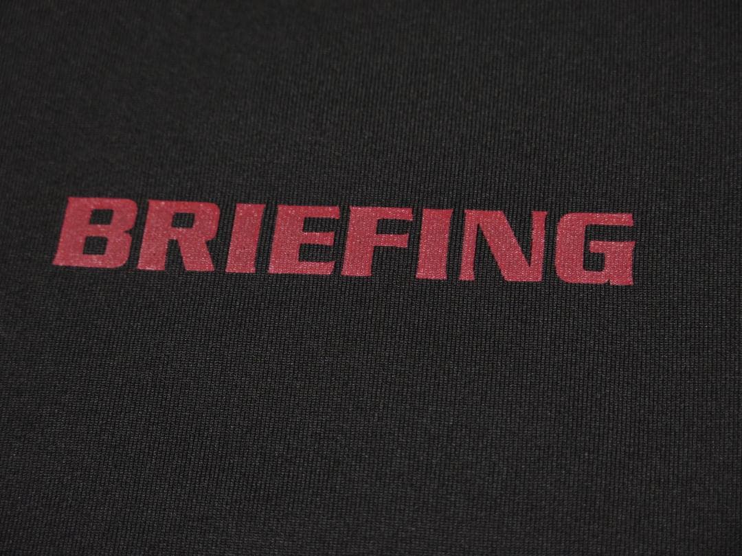 BRIEFING GOLF ブリーフィングゴルフハイネック半袖シャツ ブラックⓂ