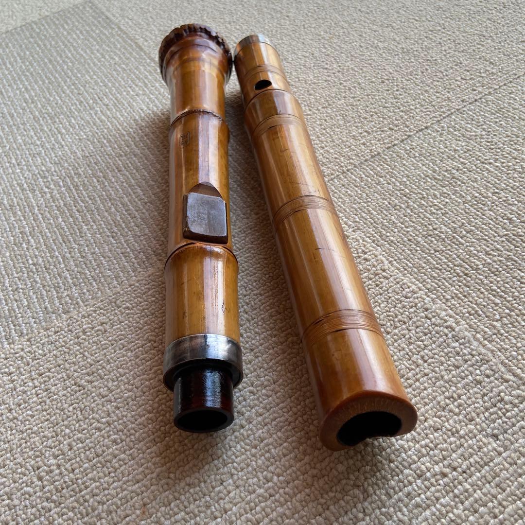172 尺八　一尺八寸管　銘竹風ニ印