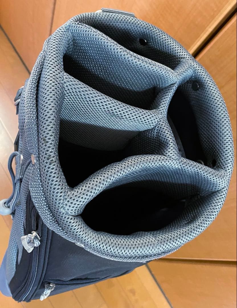 アディダス ゴルフ キャディバッグ 軽量 9型 ブラック フード付 adidas