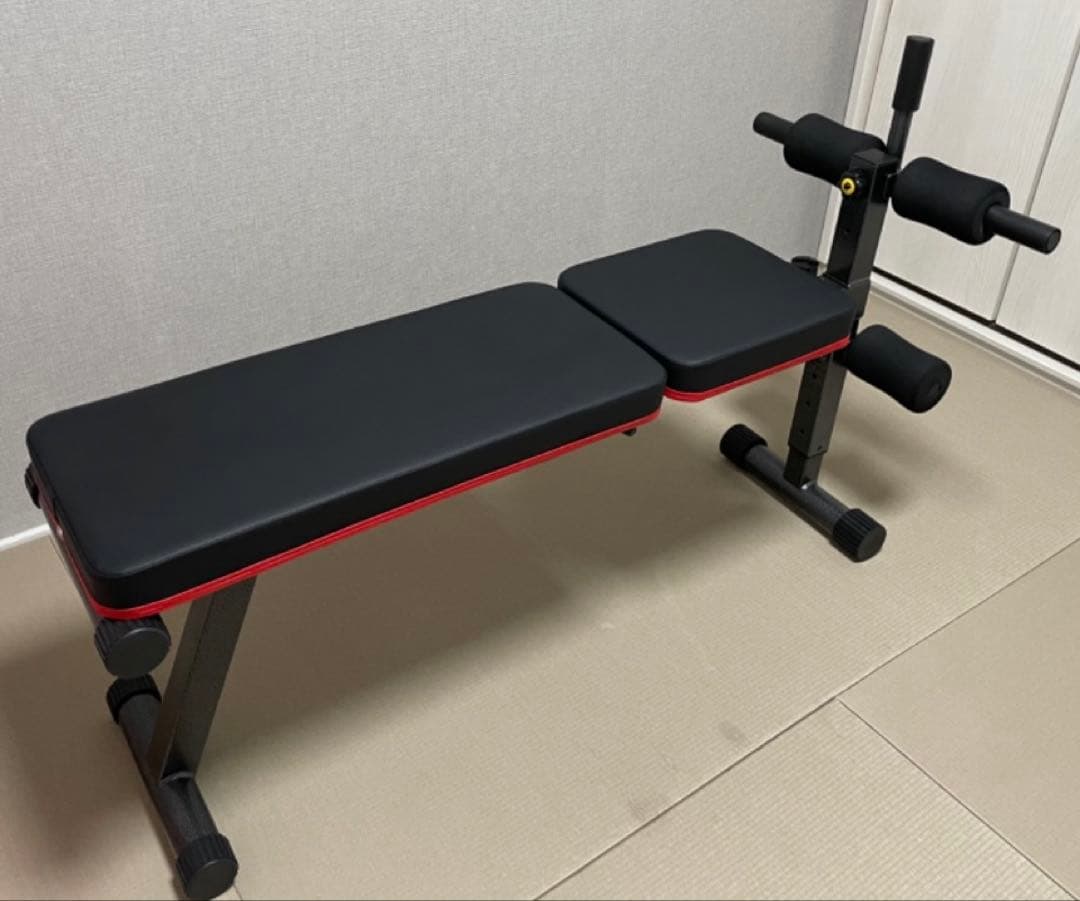 【美品】トレーニングベンチ 300kg 耐荷重 4段階調整 ワンタッチ！