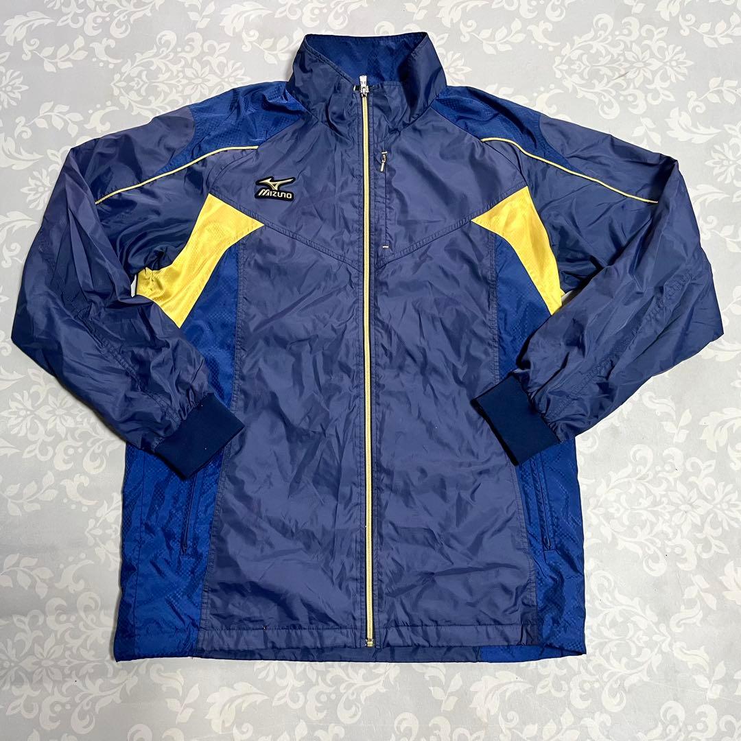 ミズノプロ ウインドブレーカー 上下セット XO 紺×金/Mizuno Pro