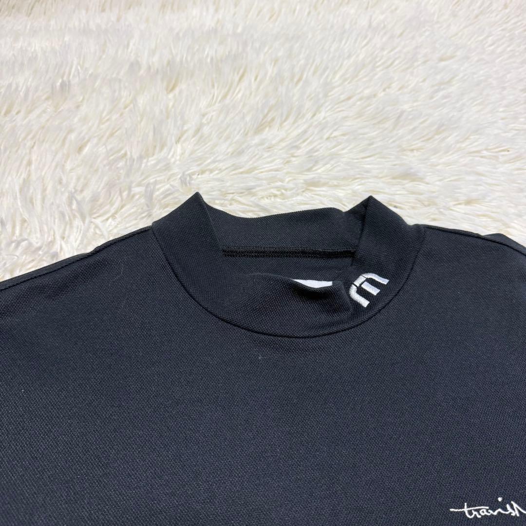 【トラビスマシュー】極美品 モックネック 切替 ブラック Mサイズ メンズ