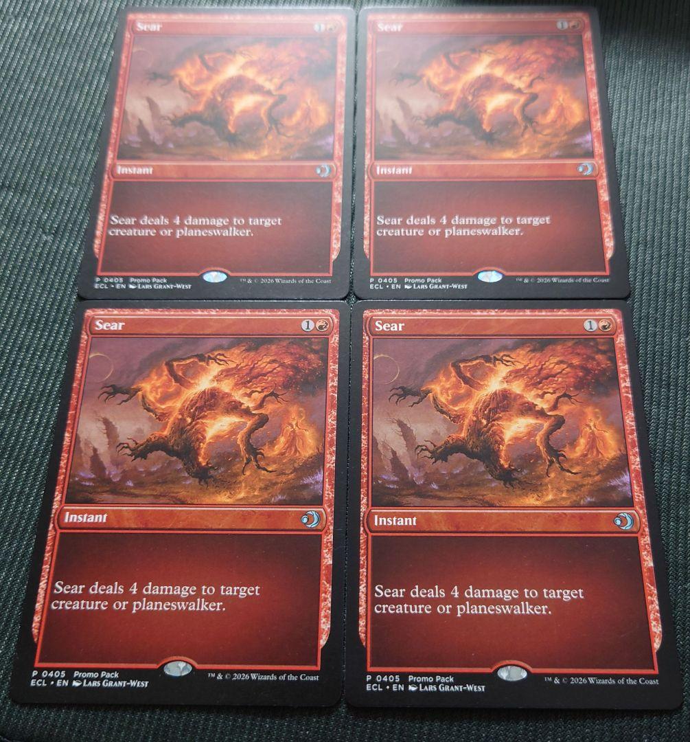 mtg 超稀少 英語版 4枚セット 焼きつけ / Sear ダークプロモ ecl