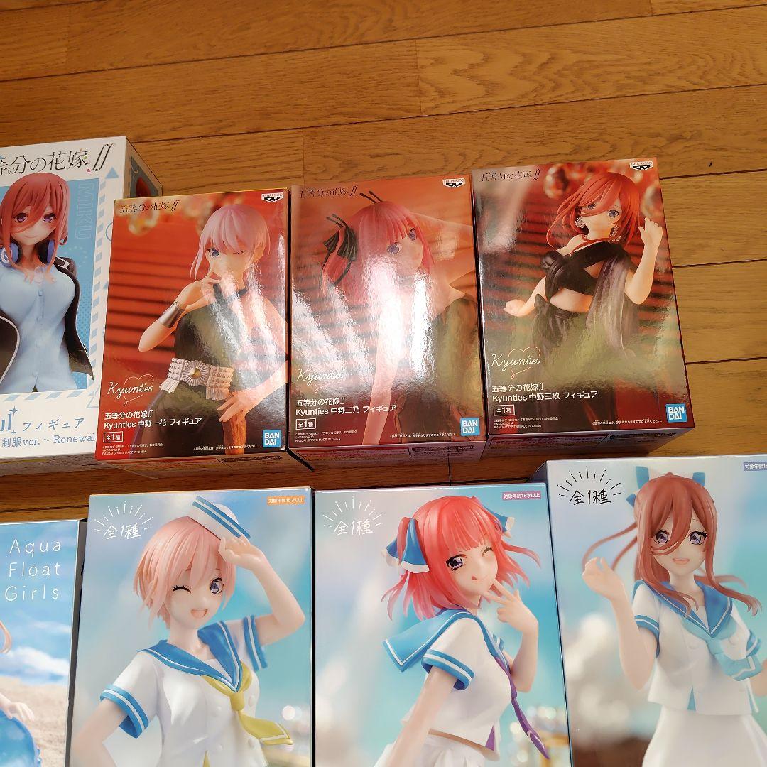 五等分の花嫁　フィギュア　中野一花 中野二乃　中野三玖