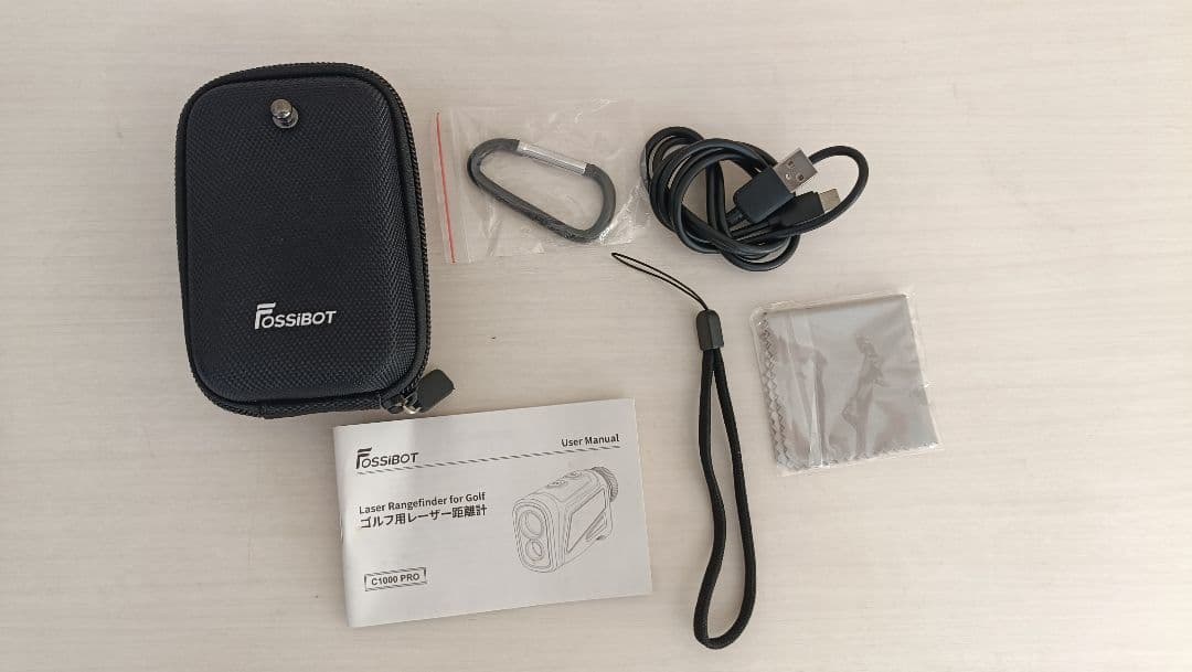 【美品♪】FOSSiBOT C1000　レーザー　距離計　ブラック　ゴルフ
