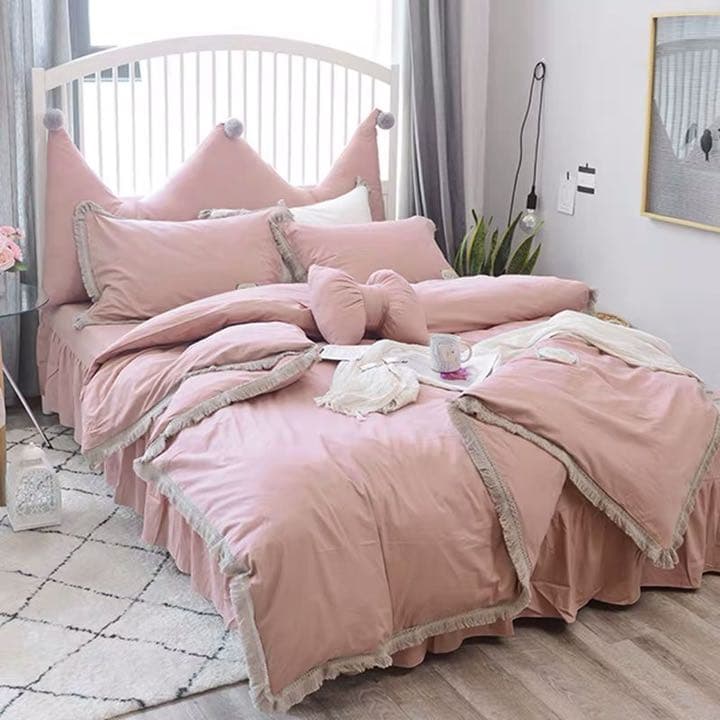 綿100%なめらか肌触り寝具カバーセット掛け布団カバーベッドスカート枕カバ