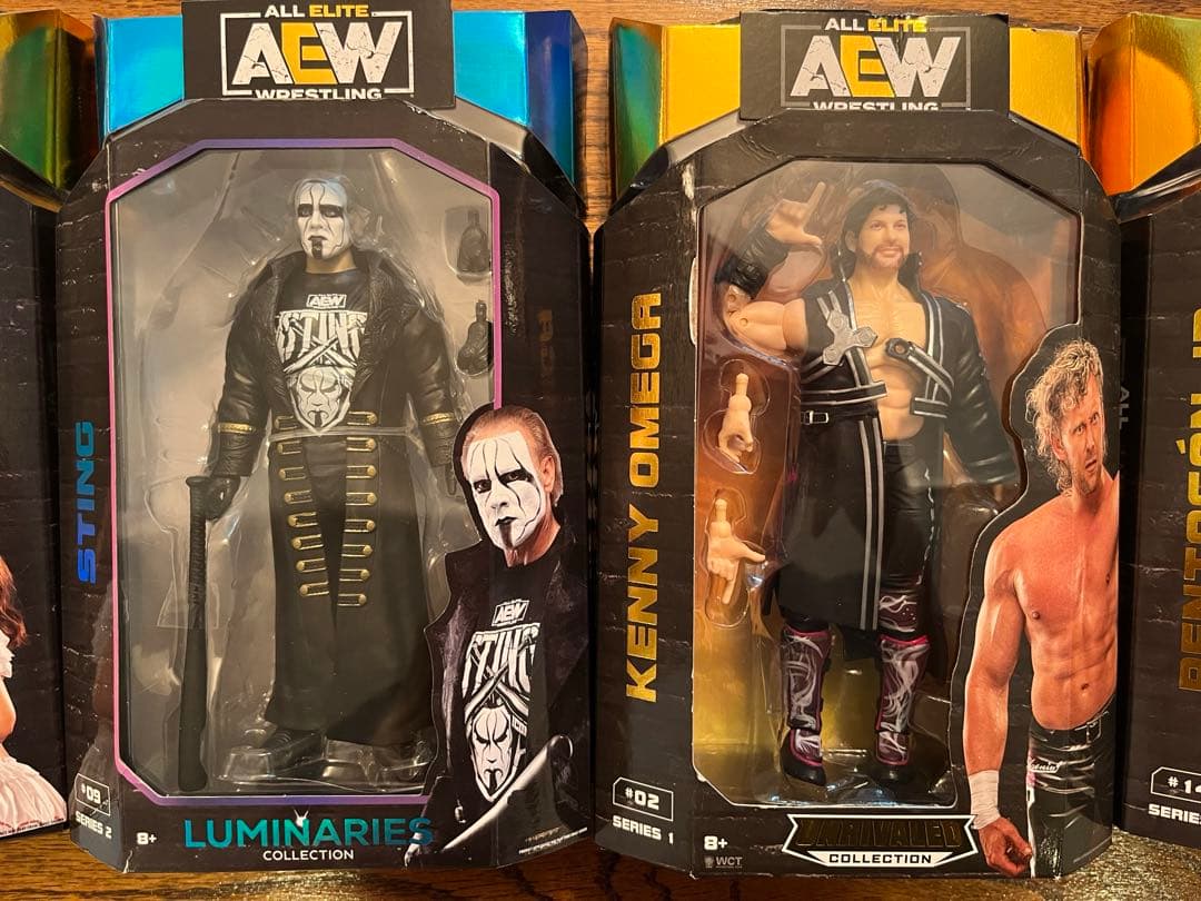 プロレス AEW  フィギュア セット ケニーオメガ スティング wwe 新日