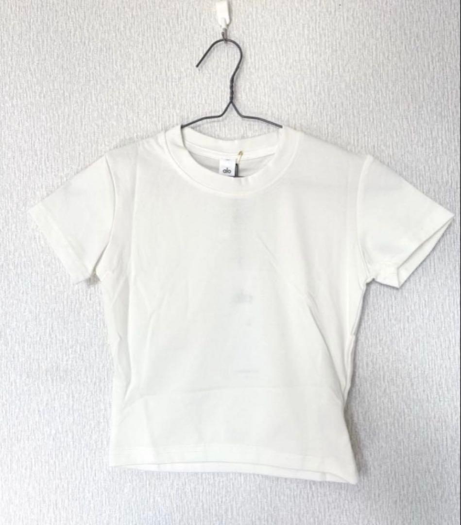 新品 alo yoga アローヨガ ショートスリーブTシャツ ホワイト S
