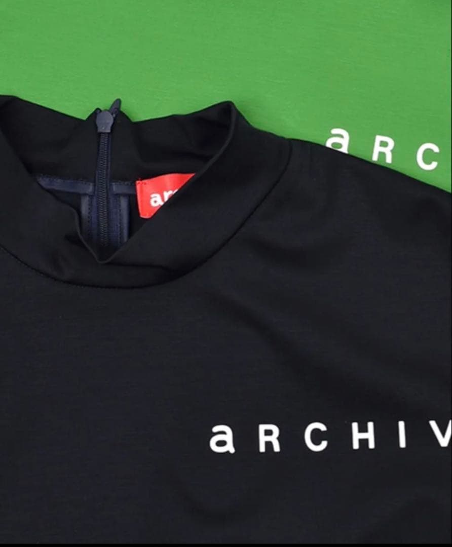 ◇新品◇アルチビオ◇archivio◇半袖ワンピ◇黒◇レディースゴルフ◇40