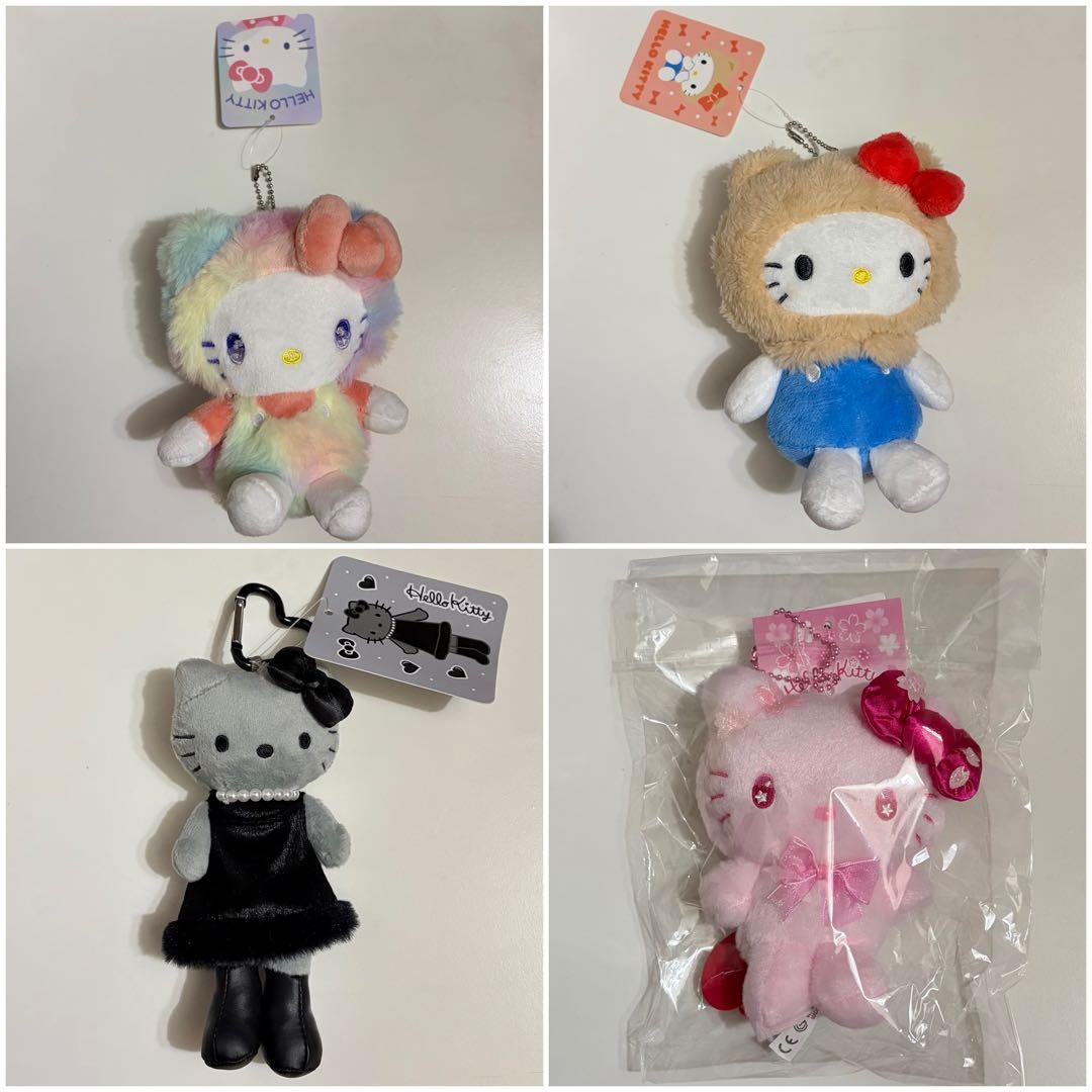 ハローキティ ぬいぐるみ マスコット 4体 【購入時コメント不要です】
