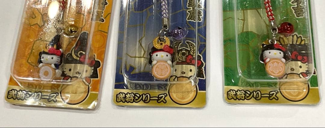 ハローキティ 根付 ストラップ 武将シリーズ6種