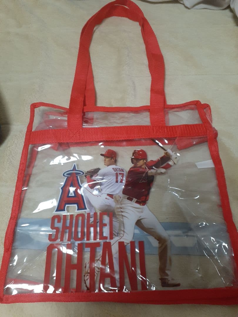 大谷翔平クリアトートバック。エンゼルススタジアム限定配布品。