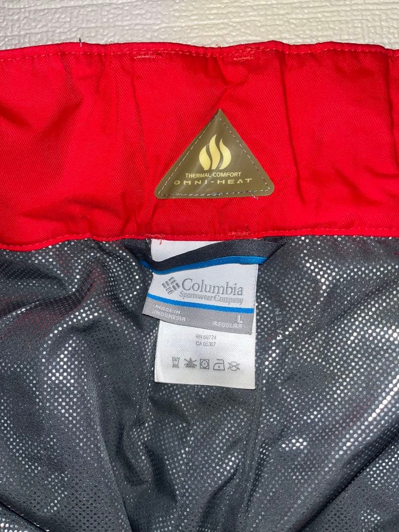 コロンビア Columbia スノーボードパンツ メンズ L レッド