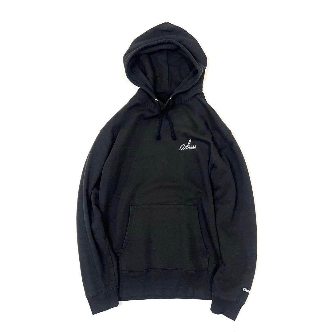 【CLUBHAUS×ADRESS】 コラボ フーディー BK サイズ5 XL