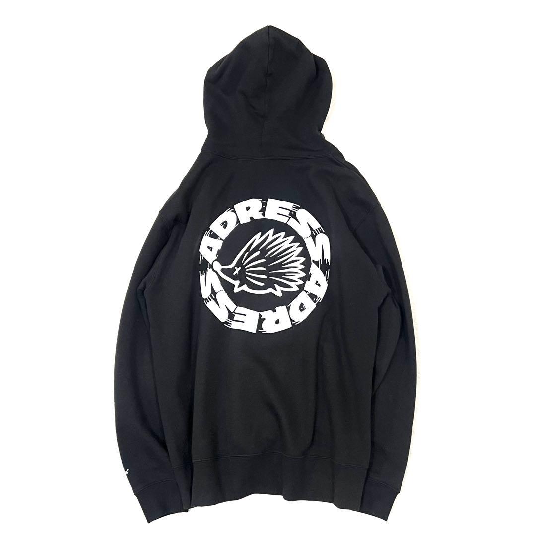 【CLUBHAUS×ADRESS】 コラボ フーディー BK サイズ5 XL