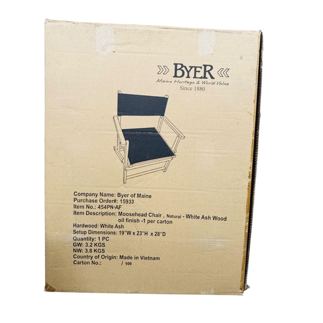 新品 BYER バイヤー ムースヘッドチェア ナチュラル 454PN-AF