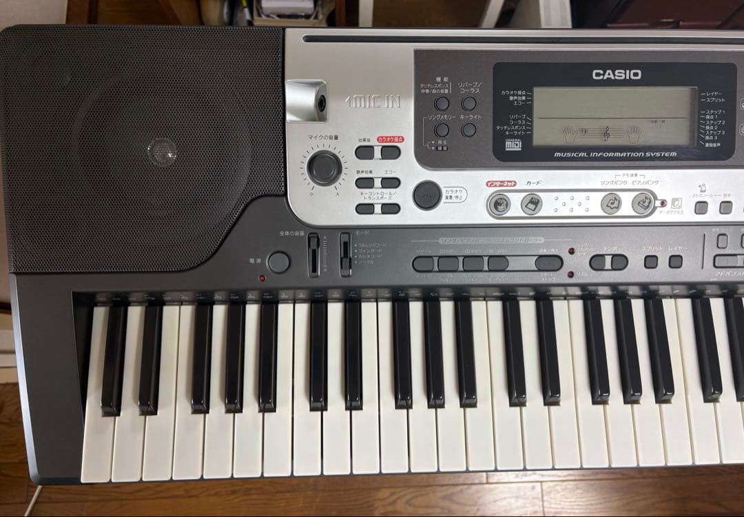 CASIO LK301BB 光ナビゲーション 電子キーボード 純正スタンド