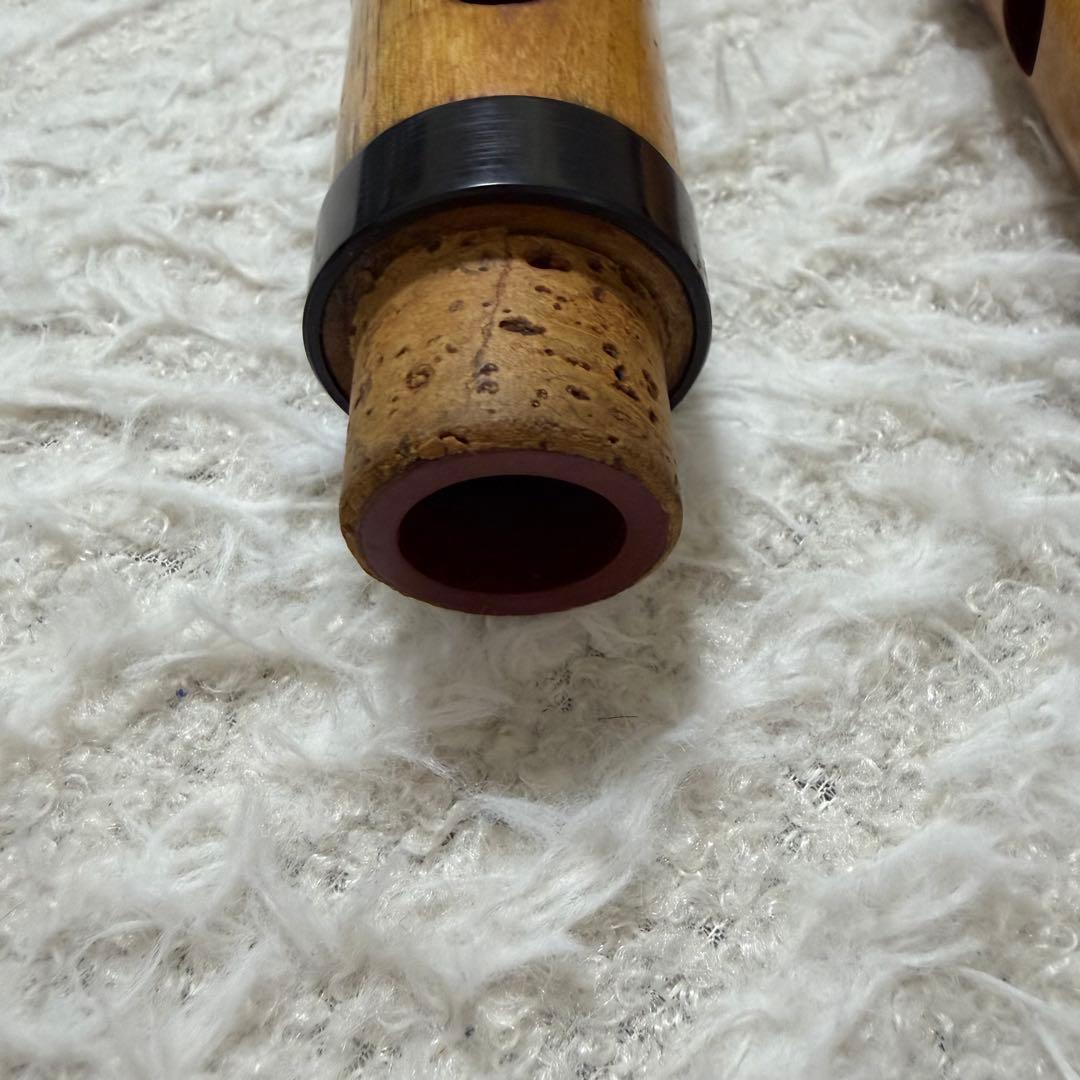 【美品】都山流 虚竹 一尺八寸　尺八本体　墨刻印