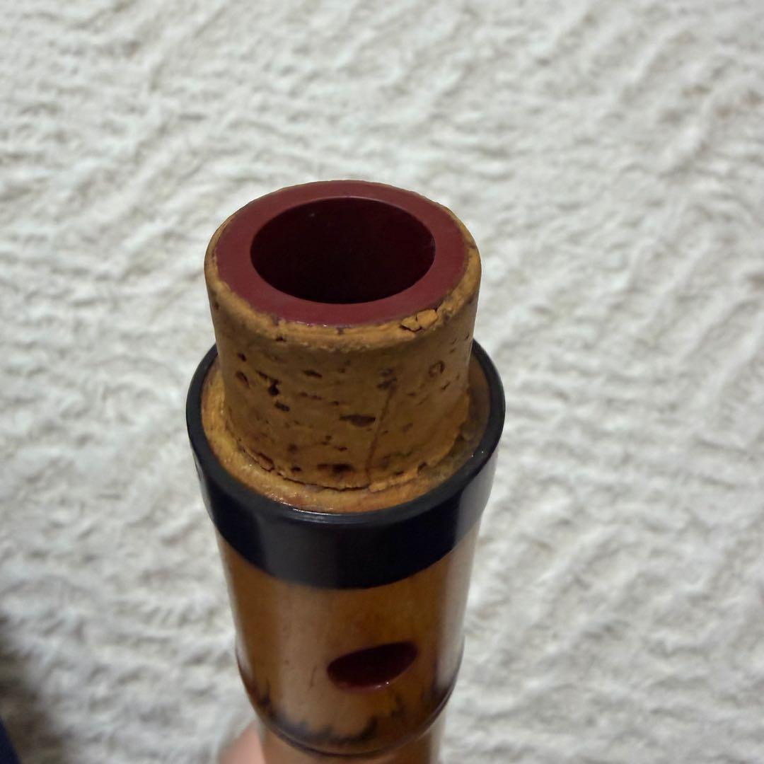 【美品】都山流 虚竹 一尺八寸　尺八本体　墨刻印