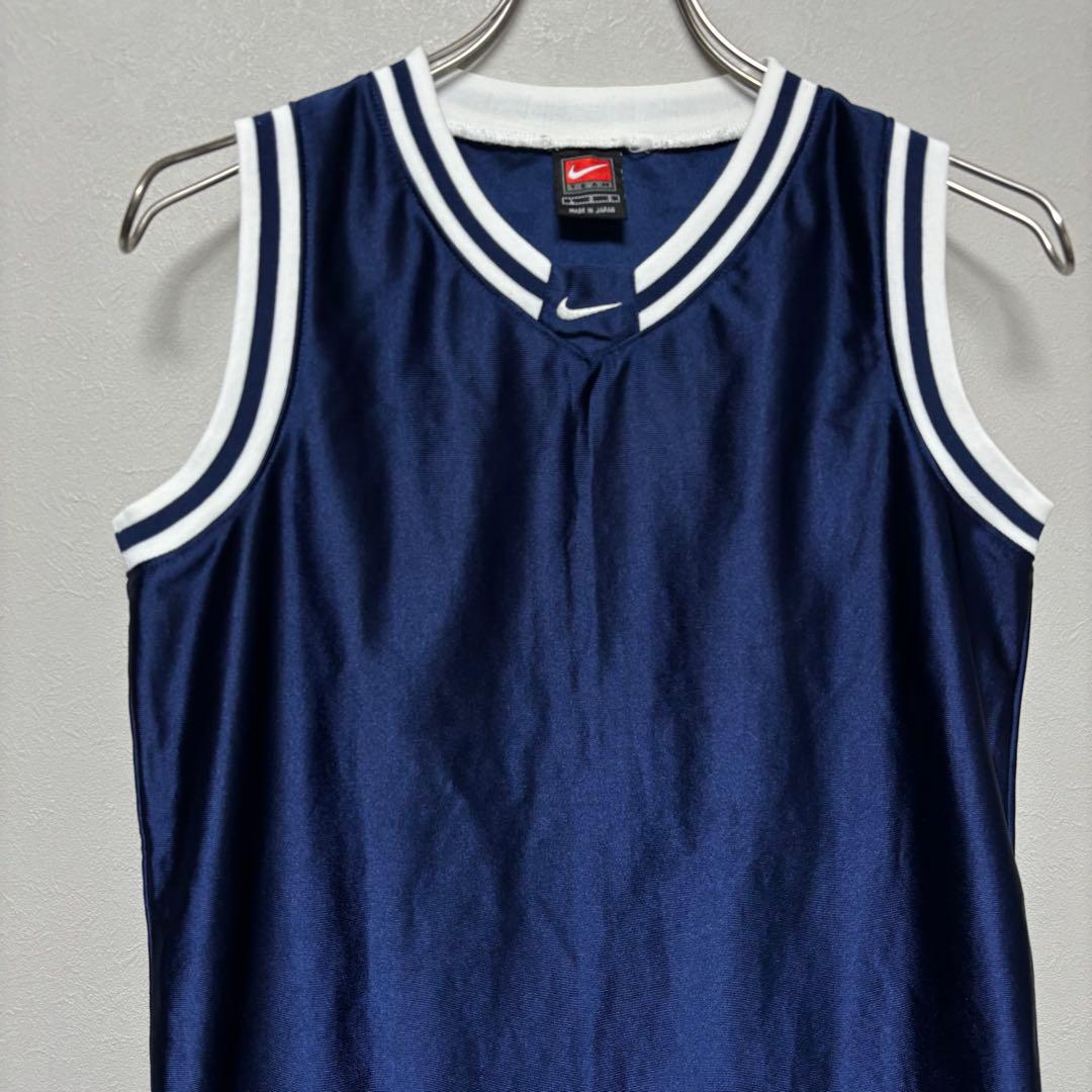 90s NIKE ナイキ タンクトップ ノースリーブ L 紺色 ネイビー