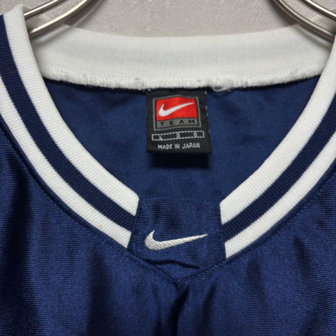 90s NIKE ナイキ タンクトップ ノースリーブ L 紺色 ネイビー