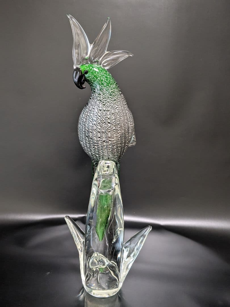 大きい ベネチアンガラス 美品　37cm　イタリア ムラーノ 360°美しい