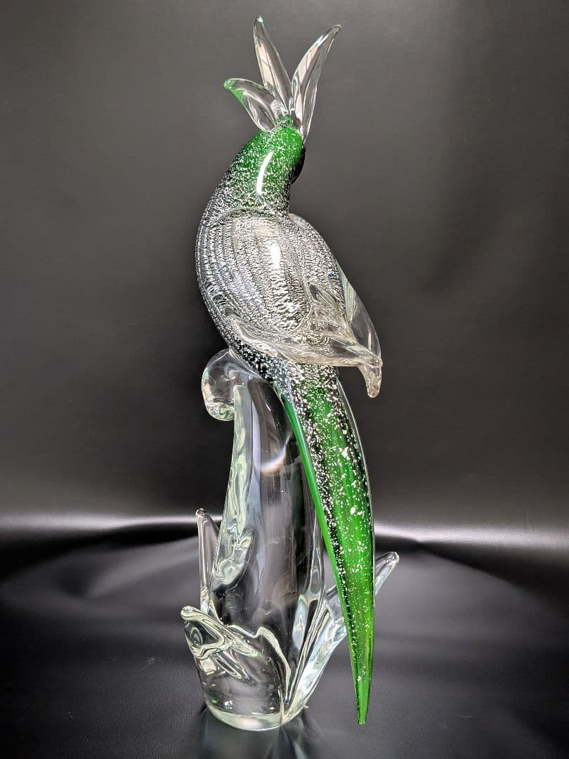 大きい ベネチアンガラス 美品　37cm　イタリア ムラーノ 360°美しい