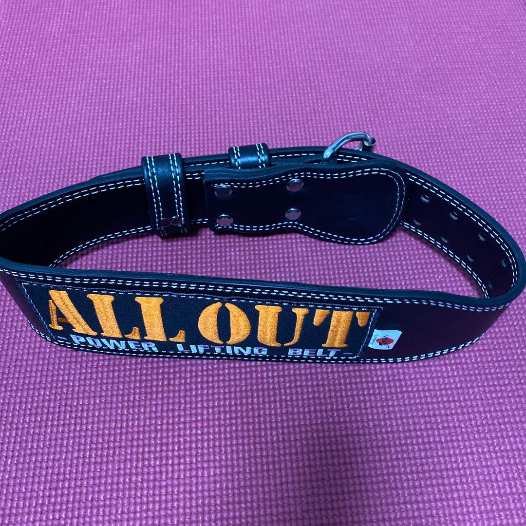 ALLOUT トレーニングベルト　パワーベルト　Mサイズ