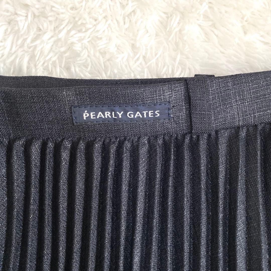 PEARLY GATES パーリーゲイツ　プリーツスカート　黒　サイズ1(M)