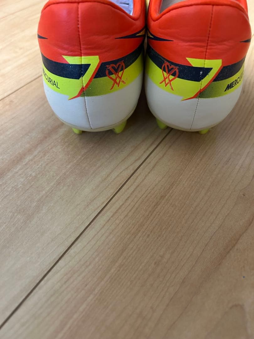 CR7 マーキュリアル ヴェイパー IX HG-V ACC(ホワイト×オレンジ)