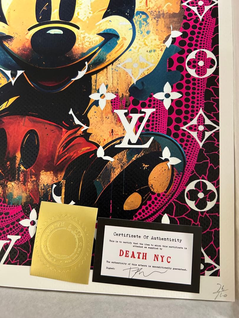 DEATH NYC アートポスター　Mickey VUITTON no.76