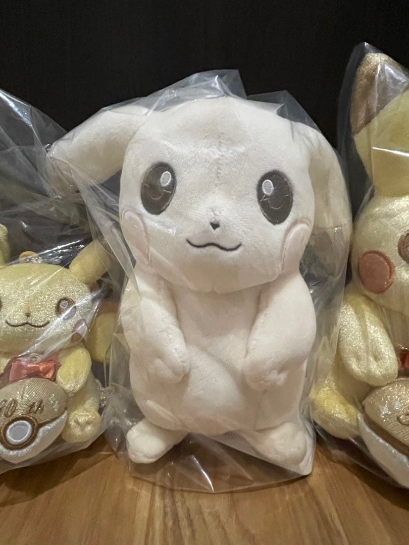 ぽこあ ピカチュウ うすいろ 30周年 マスコット ぬいぐるみ 5点セット 新品