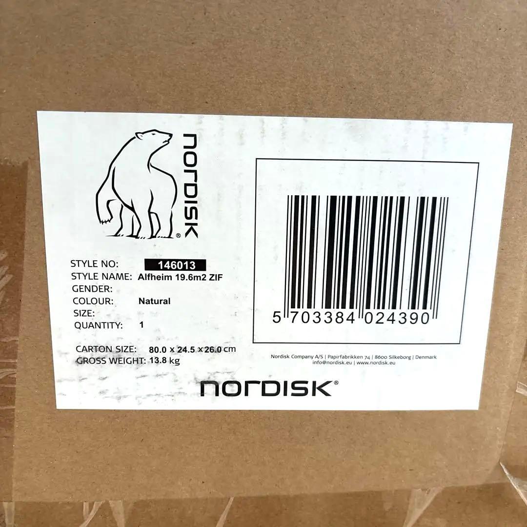【新品未使用】NORDISK Alfheim 19.6 m² ジップインフロア