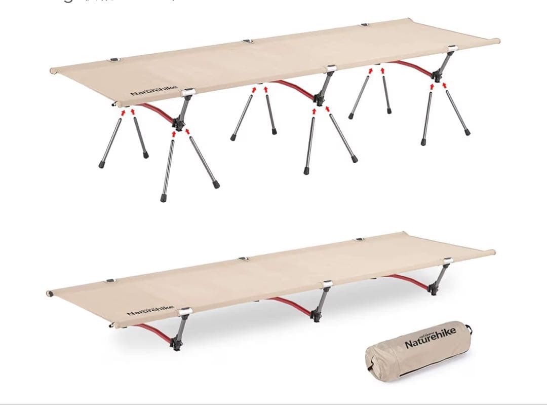 Naturehike他 コット 3点セット