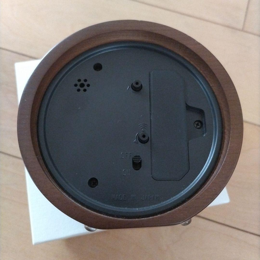 Riki　レムノス　リキ　アラーム時計　置き時計　ブラウン　アラームクロック