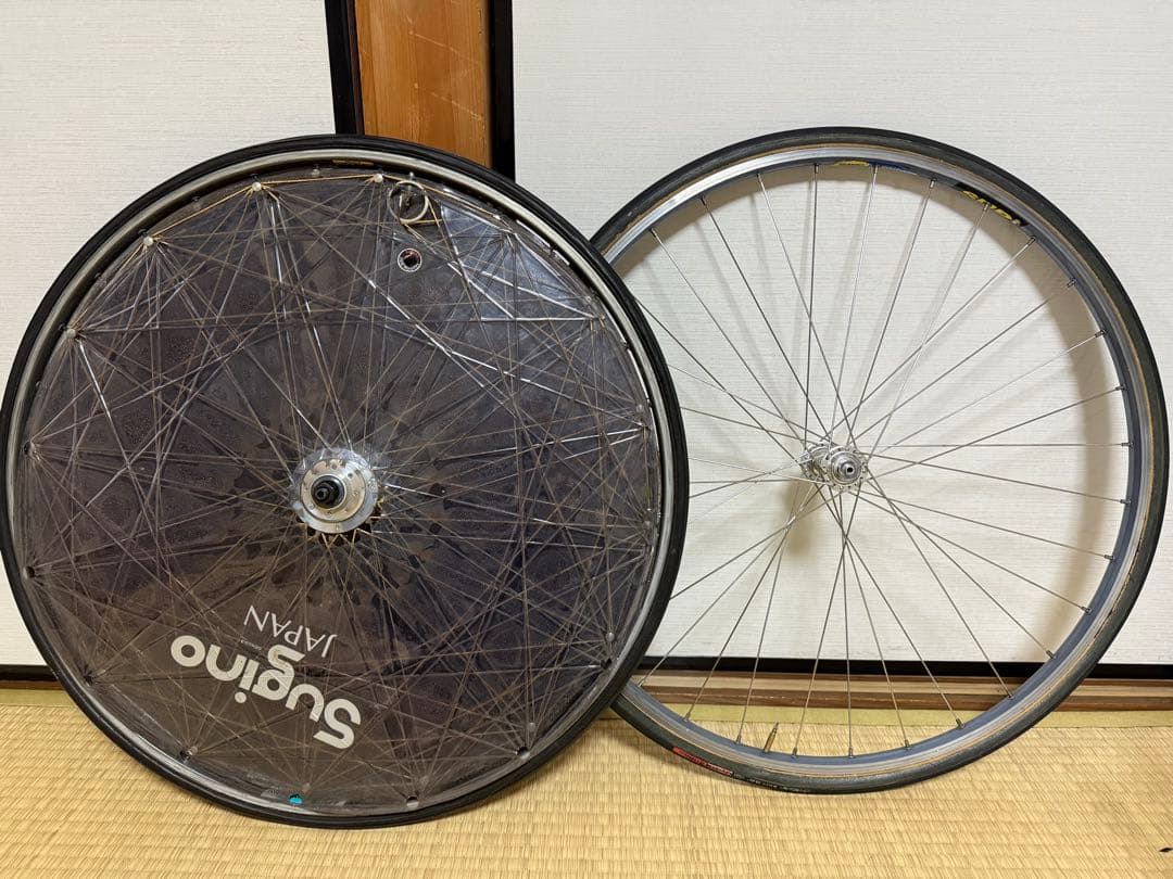 Dura ace 7700 Sugino テンションディスク　ホイールセット