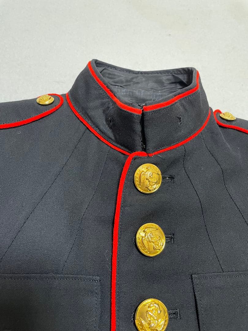 米軍放出品 海兵隊ブルードレスジャケット 軍服 礼装 ナポレオンジャケット