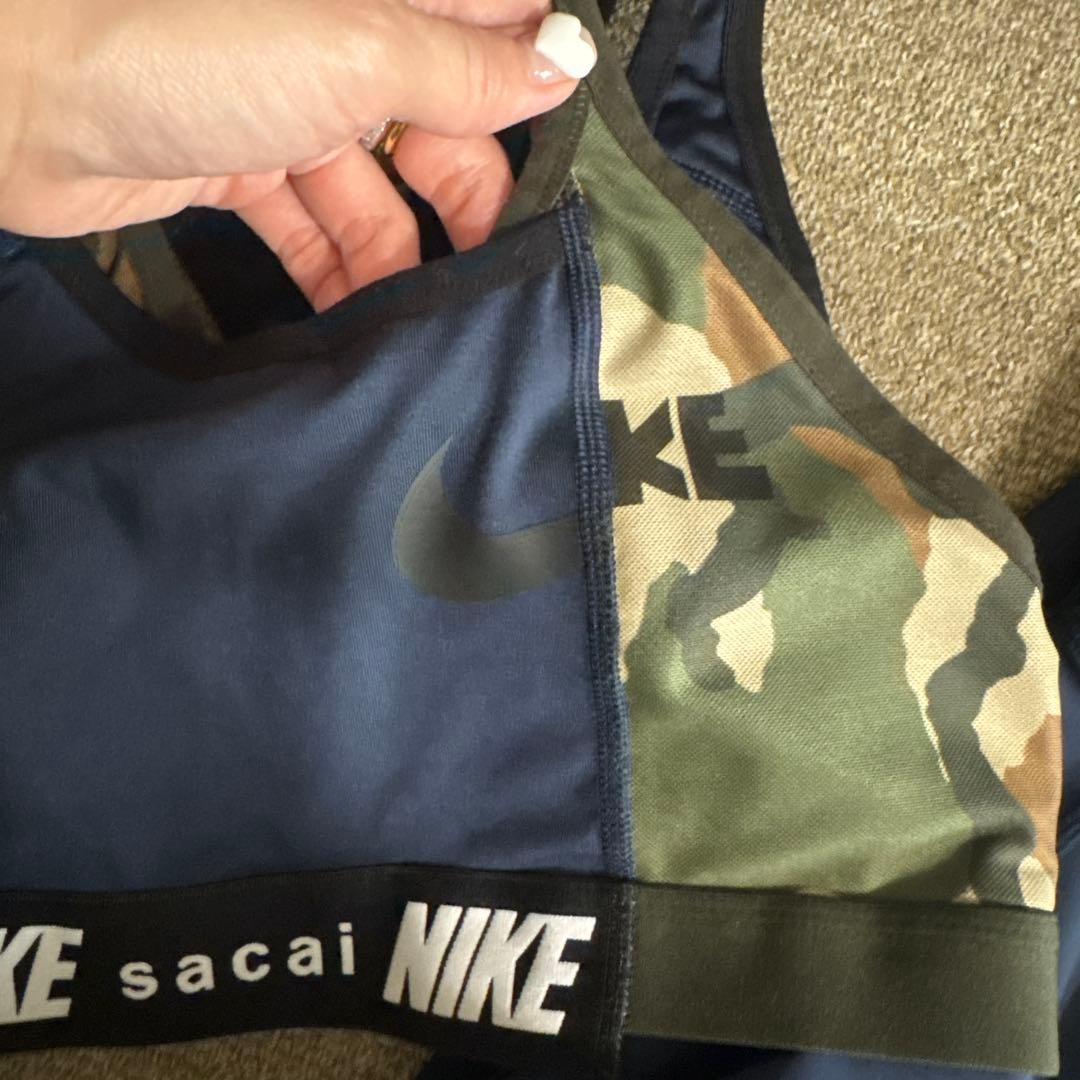 NIKE sacai コラボ　限定レギンス　ブラトップ　トレーニングウェア　迷彩
