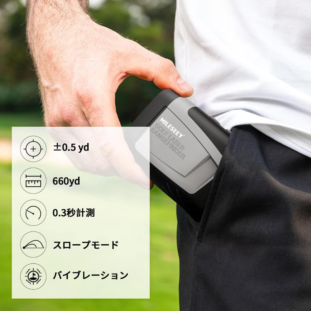 MiLESEEY ゴルフ 距離計 レーザー 0.3秒計測 660yd対応