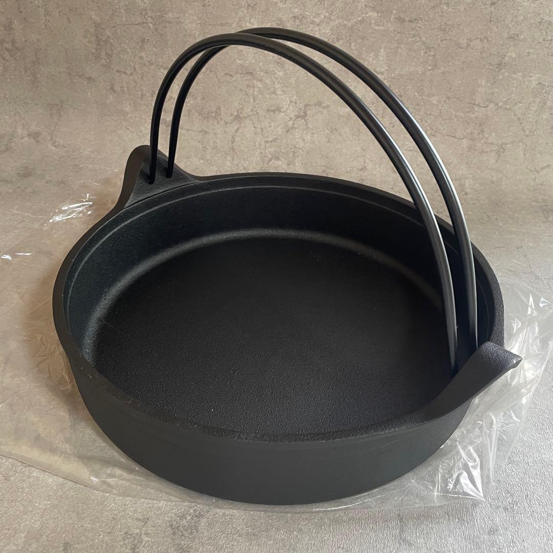 【未使用】南部鉄器 及源 OIGEN すき焼き鍋 26cm ツル付 日本橋木屋