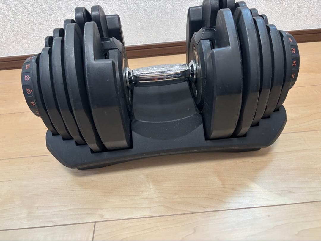 DUMBBELL 可変式ダンベル 40kg 筋トレ dumbbell ②