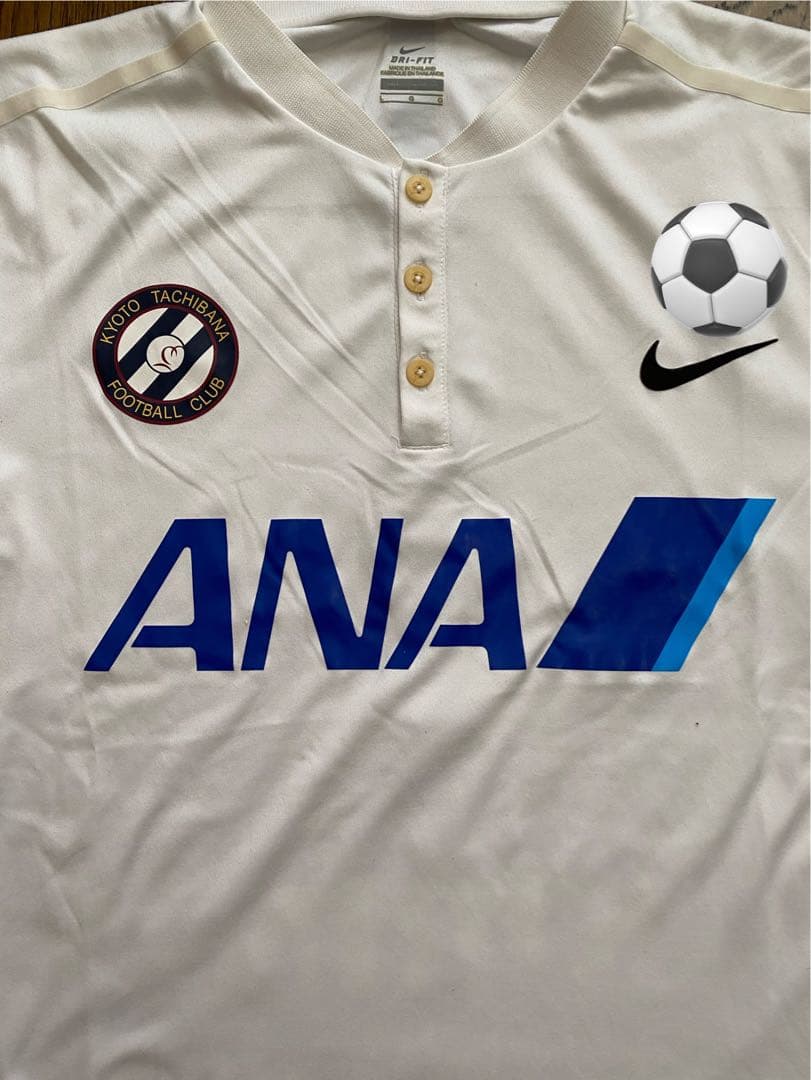 京都橘高校サッカー部　インターハイ移動着　フルスポンサー　選手支給品