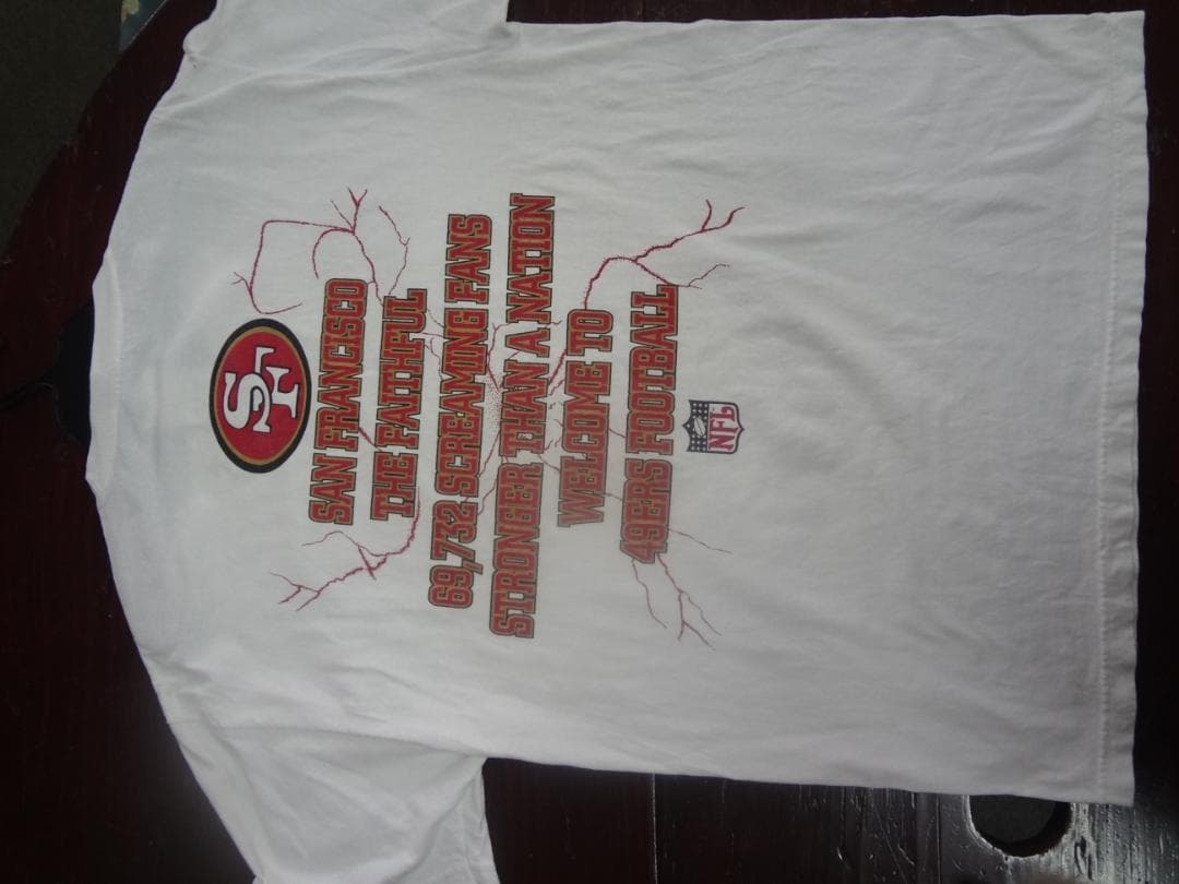 秋SALE 49ERS フットボール TシャツALSTYLE ホワイトUSA