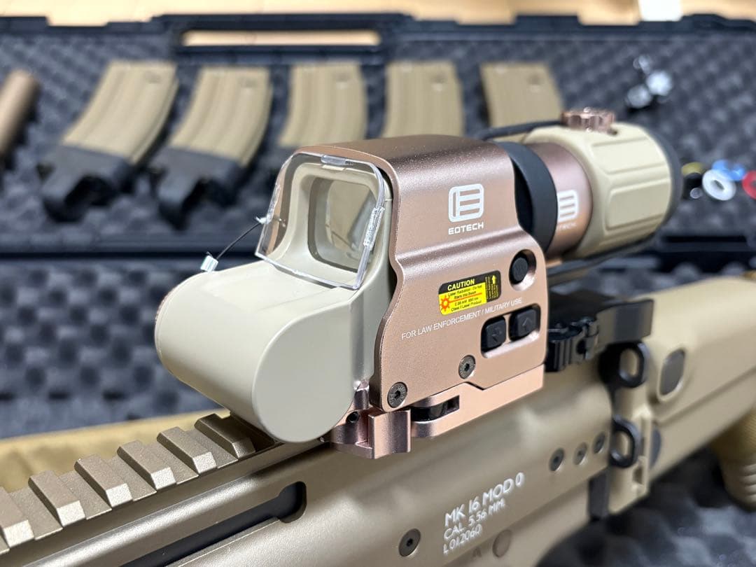 東京マルイ 次世代電動ガン SCAR-L CQC 追加部品多数＆ハードケース付き