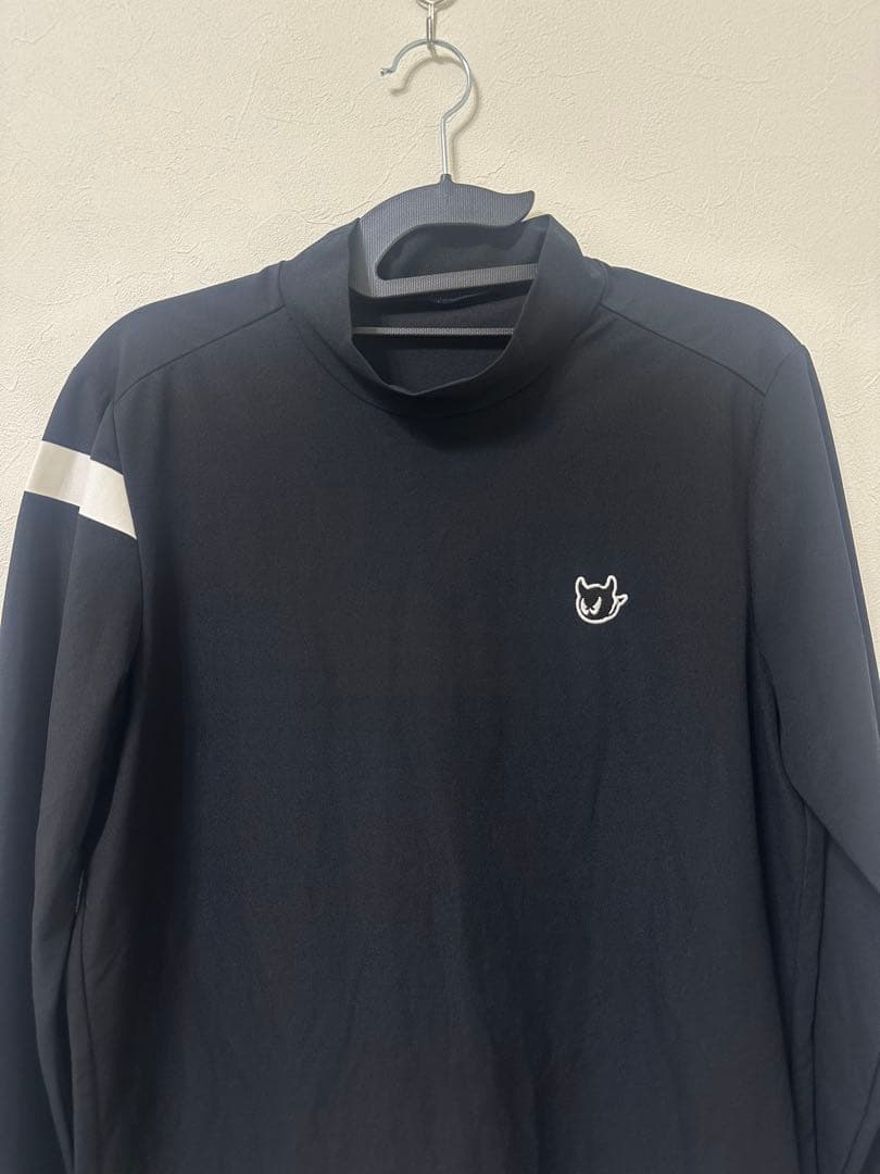 【値下げ】WAAC MEN ハイゲージカノコ 長袖モックネック　ブラック　S