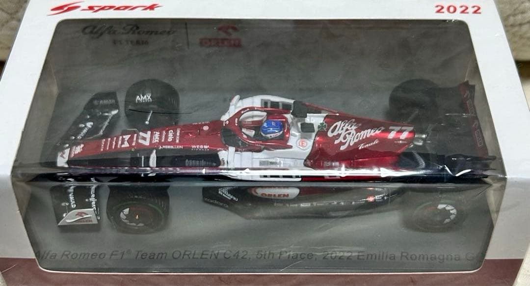 スパーク 1/43 アルファロメオ C42 ボッタス　2022エミリアロマーニャ