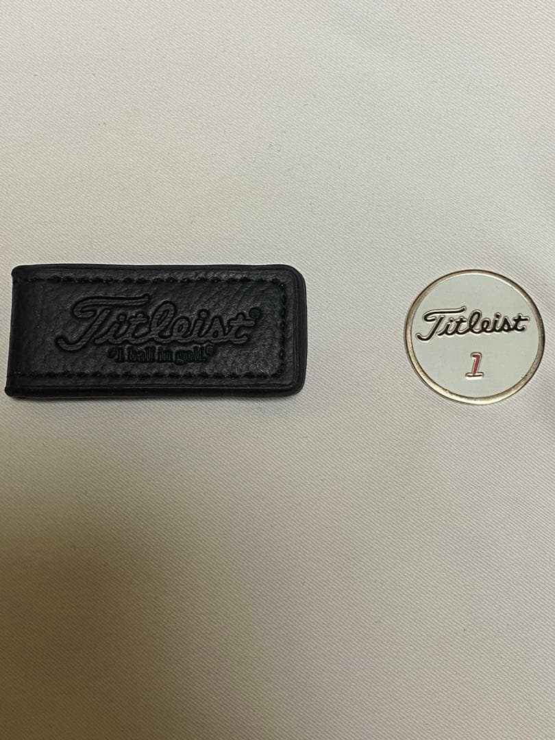 Titleist ゴルフマーカー レザーケース付き
